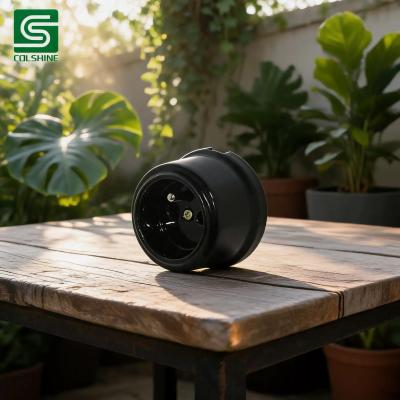 China OEM Classic French Style Ceramic Socket Designed with Vintage Details for Decorative Lamps and Traditional Interior Projects Fabricante
