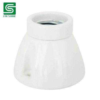 white ceramic lampholder