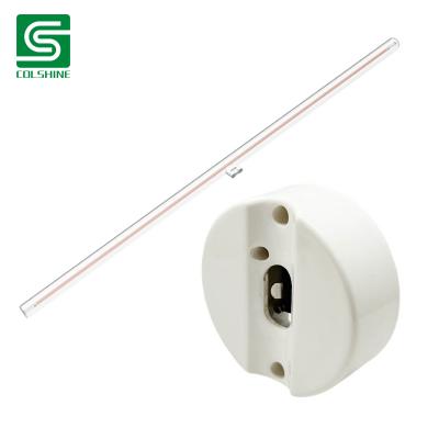 China OEM Flame Retardant S14D Ceramic Lampholder with Strong Insulation for Wall and Cabinet Tube Lights Fabricante