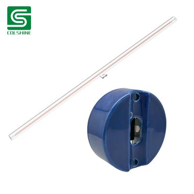 China OEM Durable Ceramic S14D Lampholder with Heat Resistant Base for LED and Incandescent Tube Bulbs Fabricante