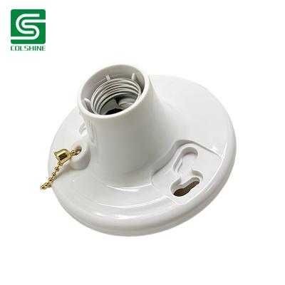 China OEM E26 Plastic Keyless Light Fixture Bulb Lamp Holder Screw Base Plastic Holder Fabricante