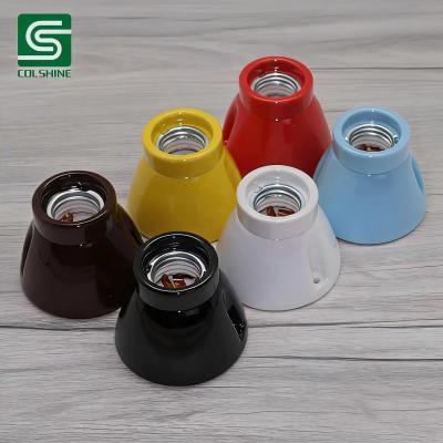 China OEM Decorative Ceramic Lamp Holder Designed for Vintage Ceiling Lamps, Industrial Lighting Projects, and Modern Interior Spaces Fabricante